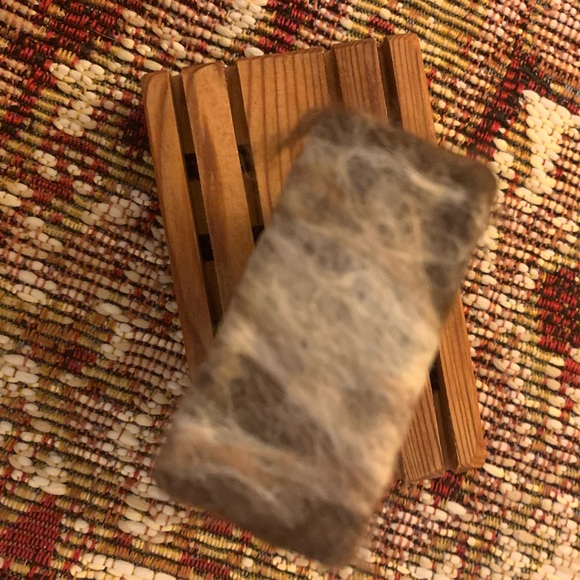 Men’s - Handmade Goat Milk Soap inside Alpaca Fleece (Lemon Rosemary) - Picture 4 of 15